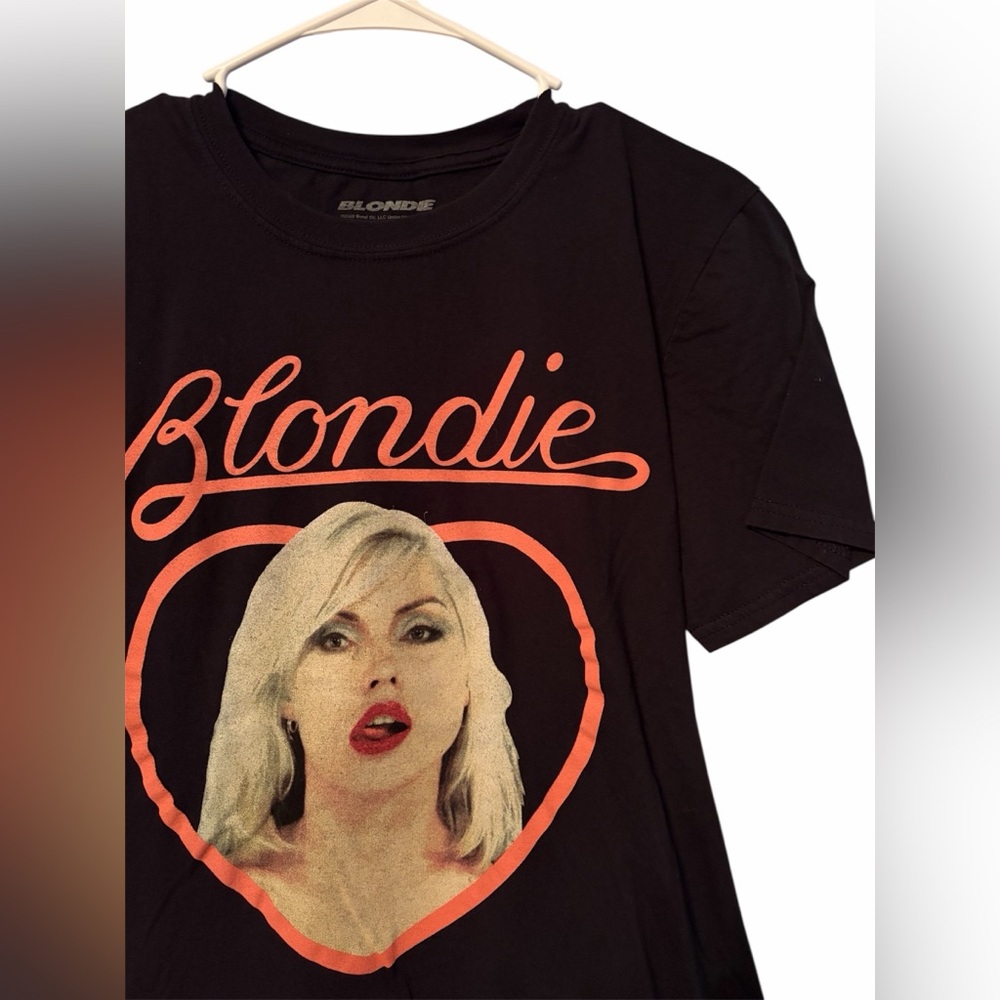 Blondie Womens Heart Face Cotton Boyfriend T-Shirt Size Small - Picture 4 of 5